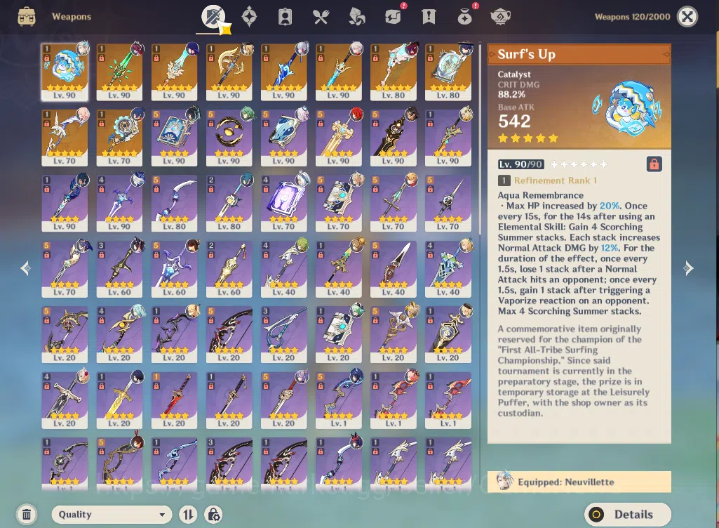 Genshin Impact Accounts ASIA|AR59|PreamTeam NeuvilletteC1|15Limited+10(*5W image 13