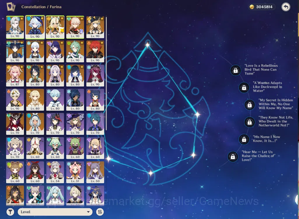 Genshin Impact Accounts ASIA|AR59|PreamTeam NeuvilletteC1|15Limited+10(*5W image 16