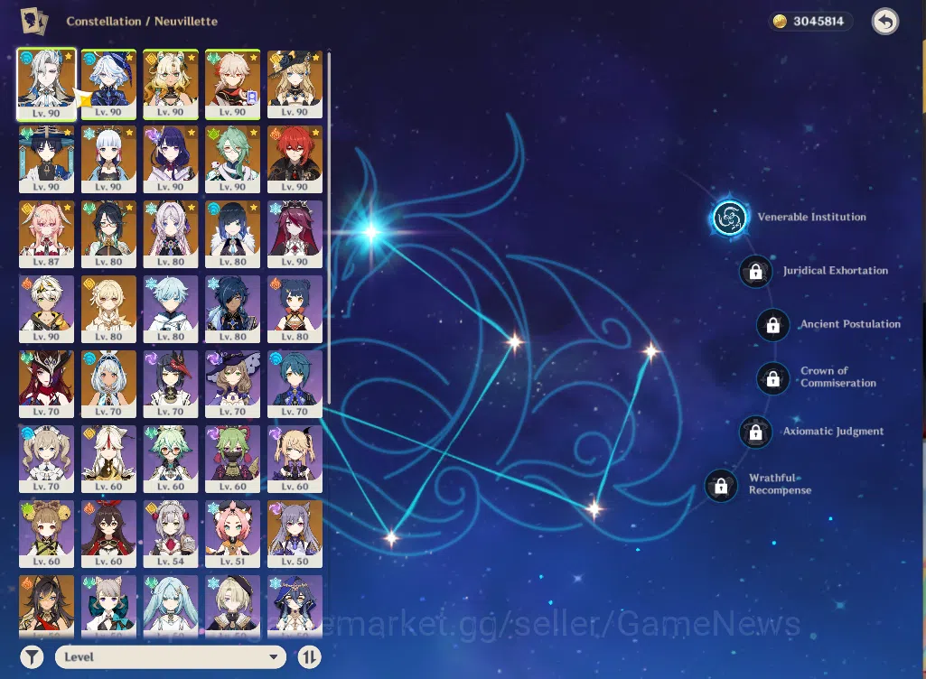 Genshin Impact Accounts ASIA|AR59|PreamTeam NeuvilletteC1|15Limited+10(*5W image 17
