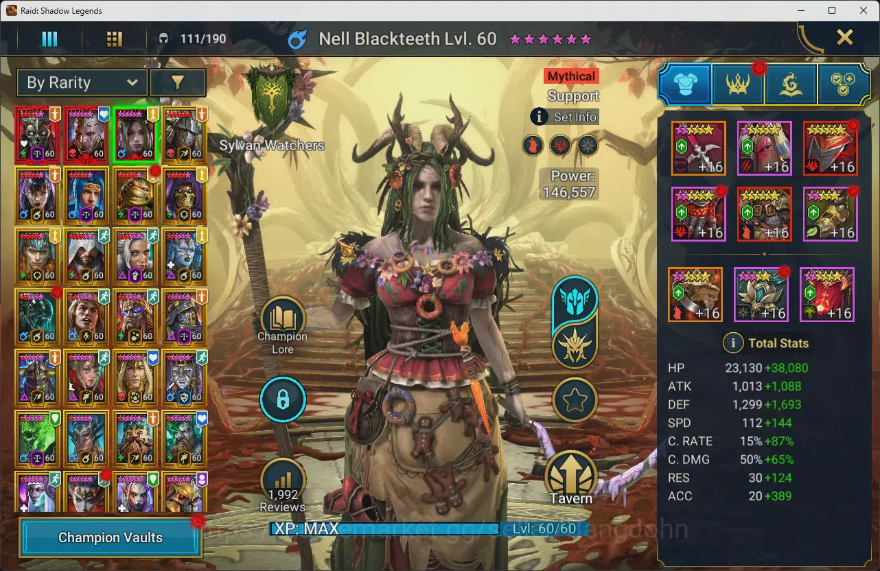 Raid: Shadow Legends Accounts Lv94 4,1M Power|3Mythic(Calamitus,Embrys,Nell)|38L image 16