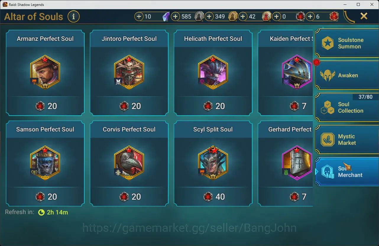 Raid: Shadow Legends Accounts Lv94 4,1M Power|3Mythic(Calamitus,Embrys,Nell)|38L image 3