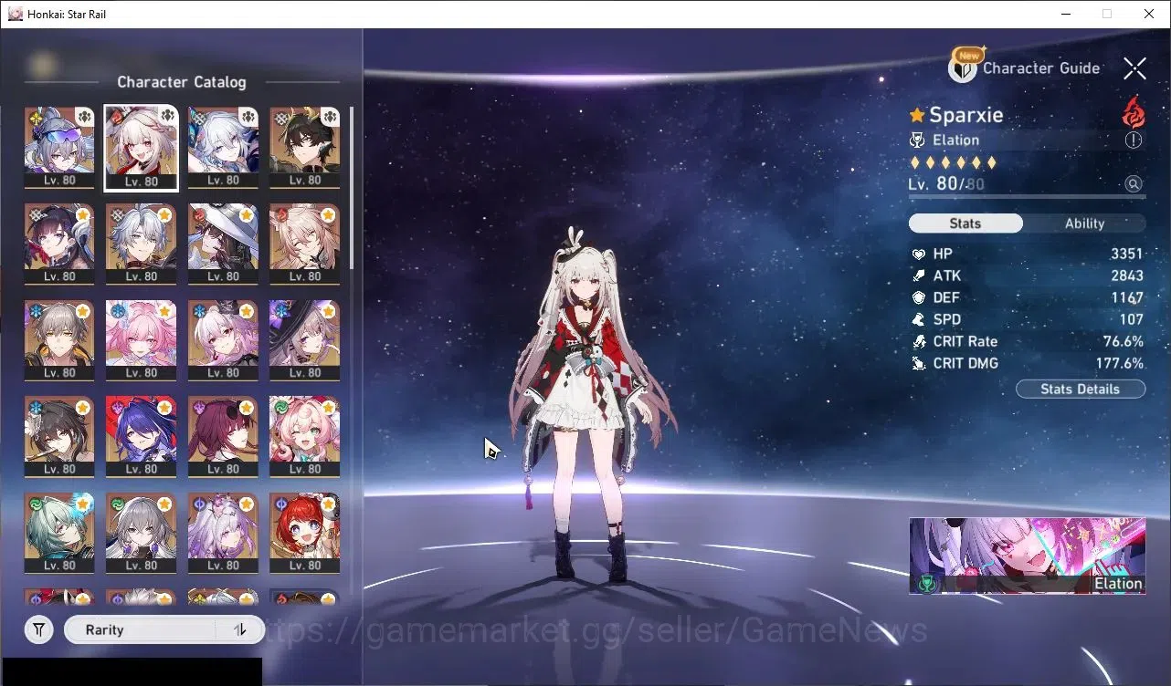 Honkai Star Rail Accounts Others Asia|TL 70|28 Limited|5 PremTeam|(Castorice,Sparxie,Anaxa,Sunday)+Sign Sparkle E1,Jingliu 4