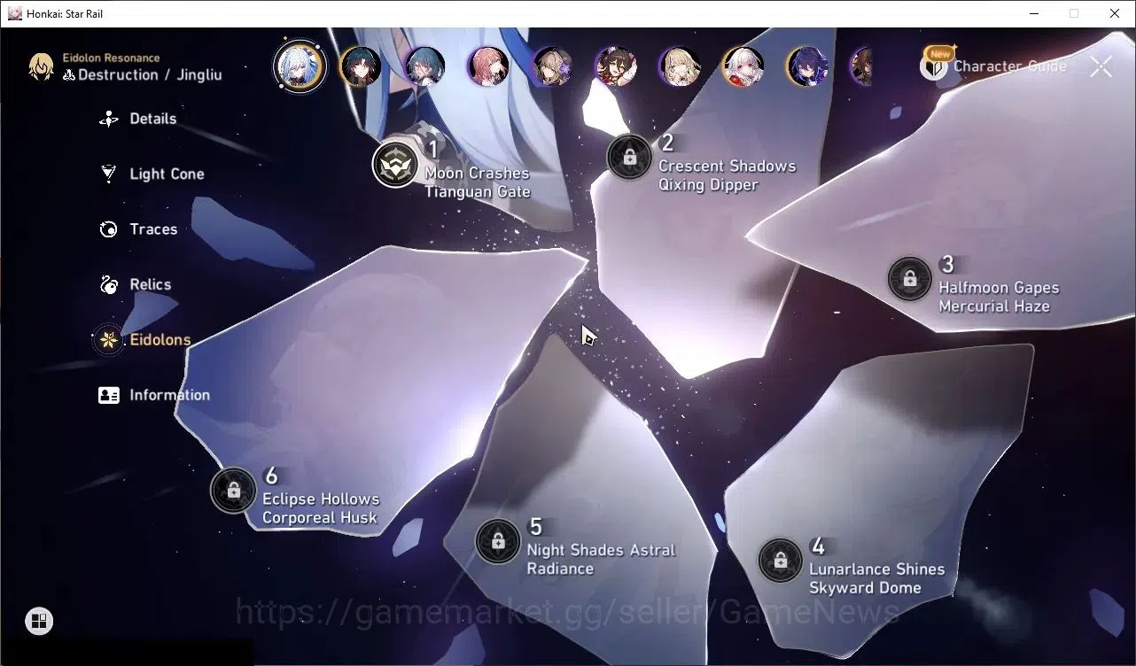 Honkai Star Rail Accounts Others Asia|TL 70|28 Limited|5 PremTeam|(Castorice,Sparxie,Anaxa,Sunday)+Sign Sparkle E1,Jingliu 7