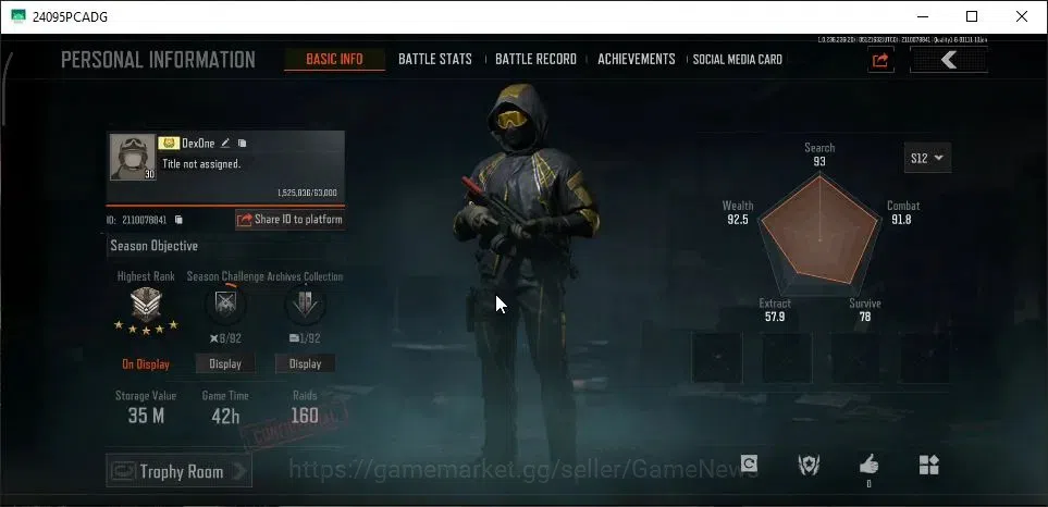 Arena Breakout Accounts High-End MOBILE Lv30|SV 35M|CV 19M|3 Set|B AK-74N,QS AKS-74U,Peak AEK,SS Groza,SS T03,Etc|HLC 2