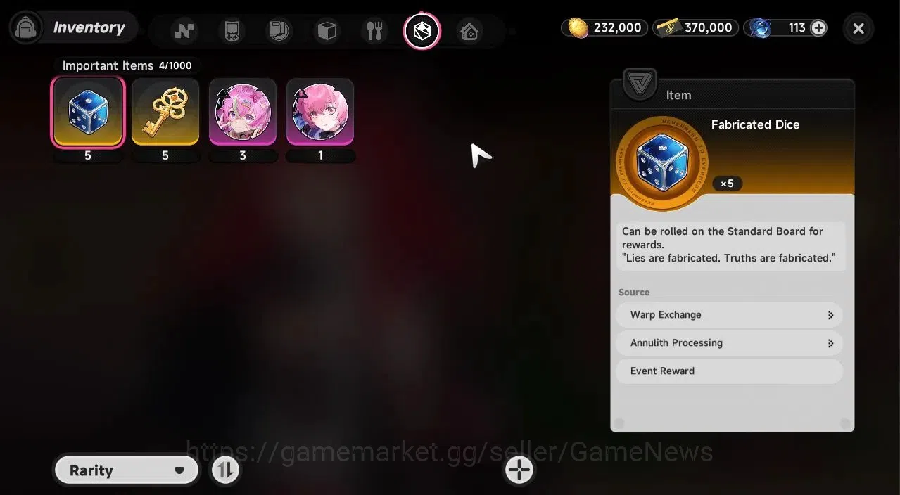 Neverness to Everness Accounts Global EUROPE|HL 5|1 SSR Limited NanallyA1 +1 S-Class Char Box|6 SR|Selector ON|Male MC|Log 10