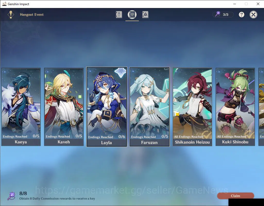 Genshin Impact Accounts ASIA |AR 57|9 Limit+5(*5Wep)|Neuvilette+Sign,EulaC image 17