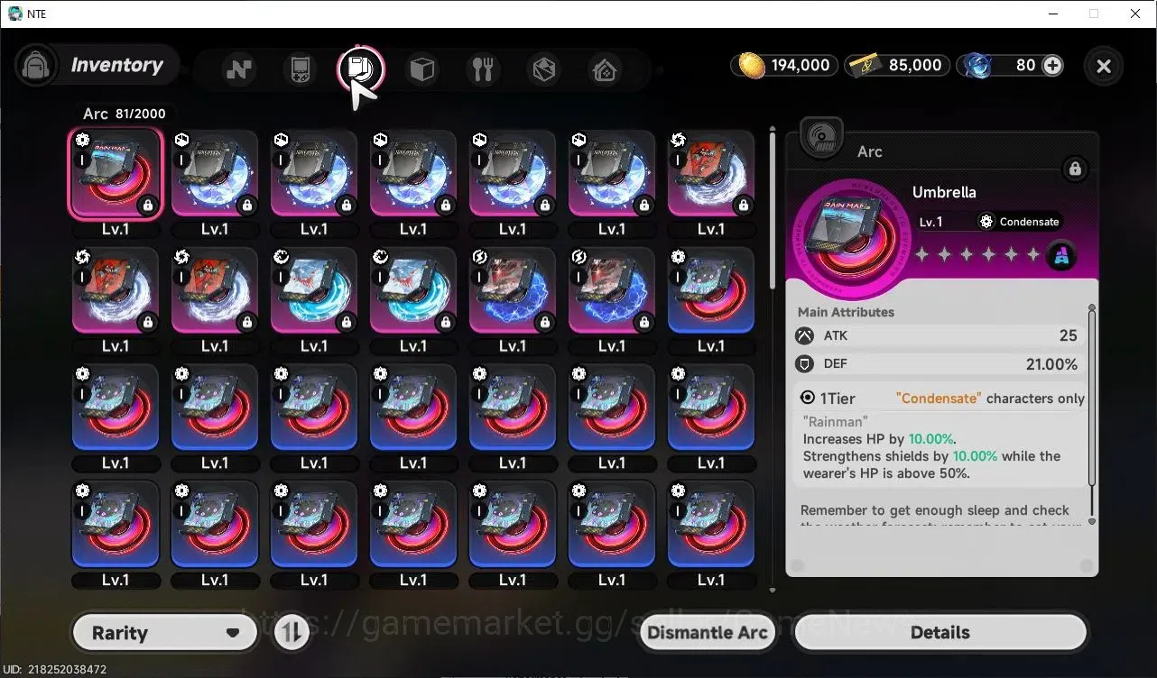 Neverness to Everness Accounts GLOBAL SEA|HL 3|1 Limited S-Class| Shinku +Outfit |+1 S-Class Selector Box|Selector ON|Male 8