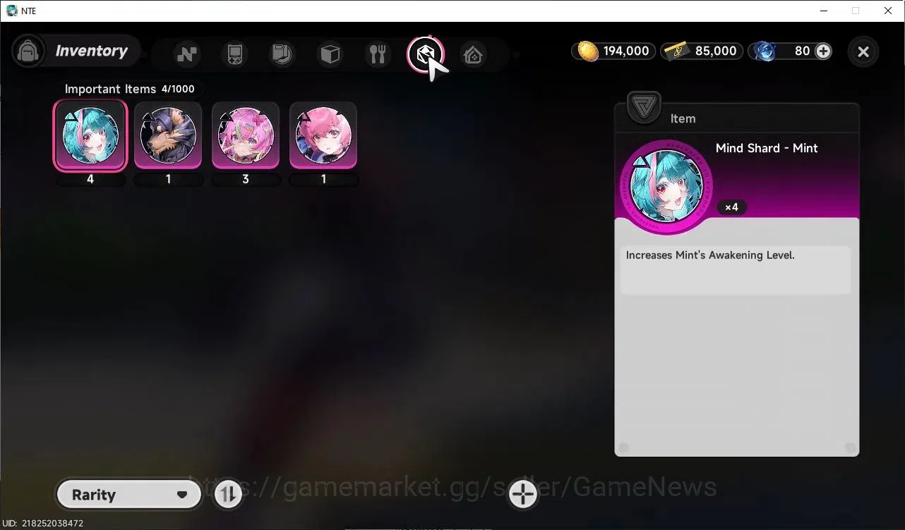 Neverness to Everness Accounts GLOBAL SEA|HL 3|1 Limited S-Class| Shinku +Outfit |+1 S-Class Selector Box|Selector ON|Male 9