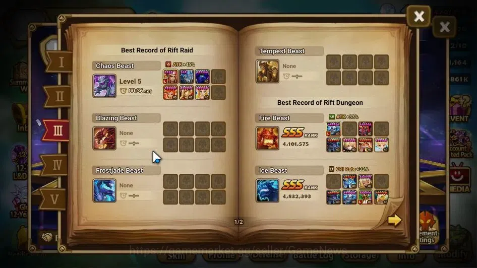 Summoners War: Sky Arena Accounts GLOBAL Lv 100|2 LD[Nicki,Nyx]|16 Total NB5[Laika,R image 5