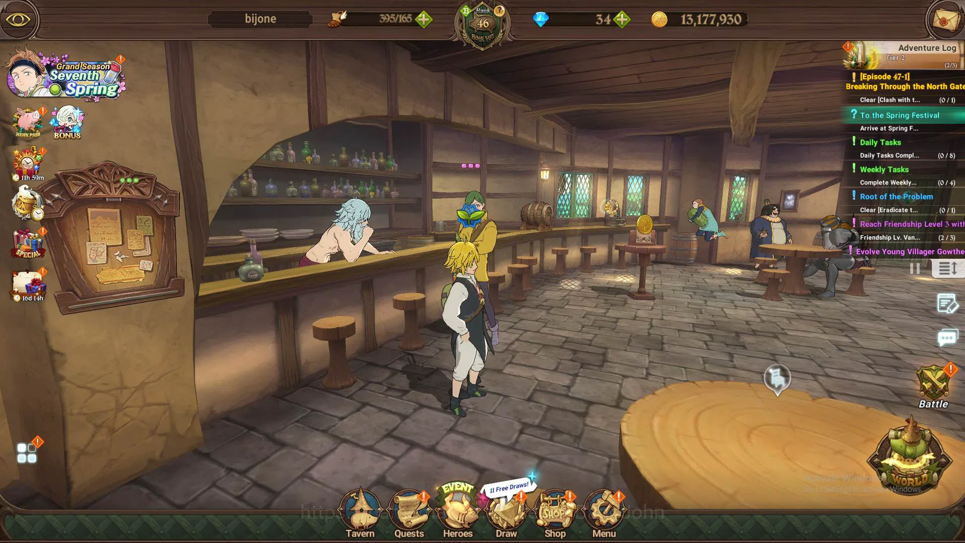 The Seven Deadly Sins: Grand Cross Accounts Others GLOBAL|1.3M CC|5 UR Salos,Sabunak,WK Gowther,GoT Thor,DK