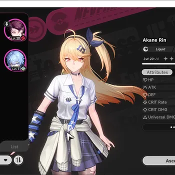 Neverness to Everness Accounts Global EU|HL 3|1 S-Class Limited| Starter with Akane Rin |Prologue 2|Female MC|Log