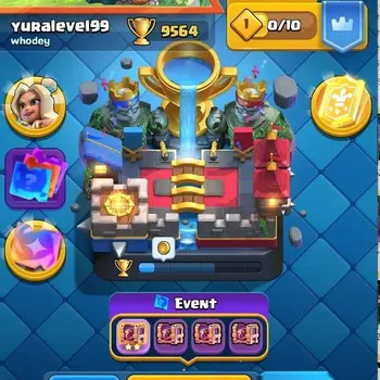 Clash Royale High-End Lv 46|Trophy 9564|KTL 14|TotalCard 121|3 Max|1 Her image 1