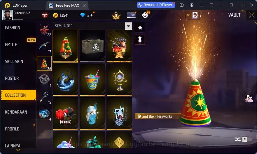 Free Fire Accounts Indonesia | Vault 90 | EVO XM8-Destiny Guardian| E image 10