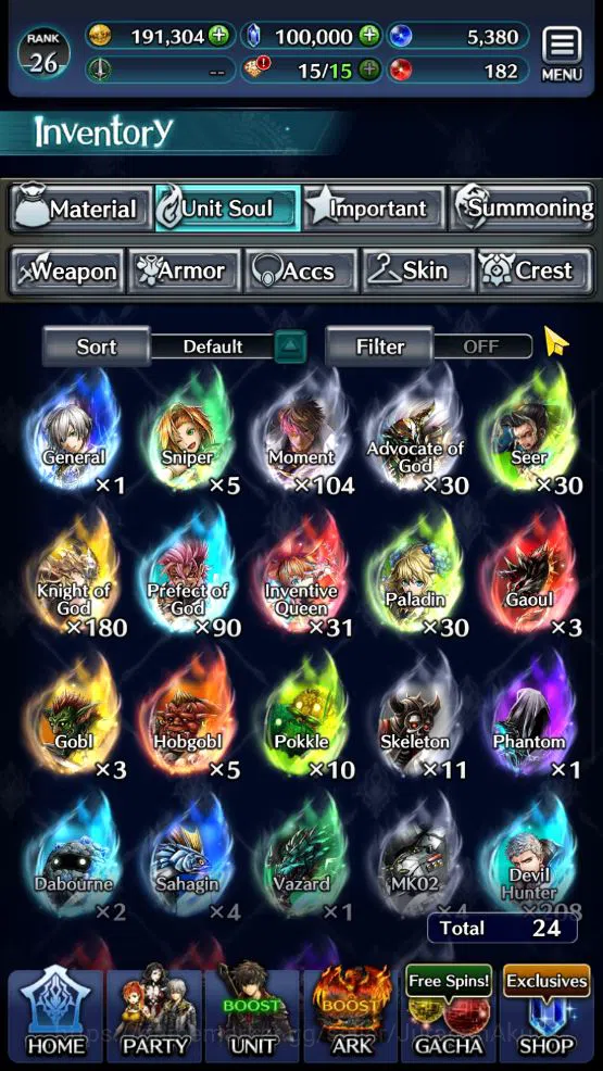 Last Cloudia Accounts Mid‑Game GLOBAL Rank26|Collab DMC(V,NeroTYK)+TopTierUnit(Lonardo,PogZero,Acended Roland,etc)|100k 6