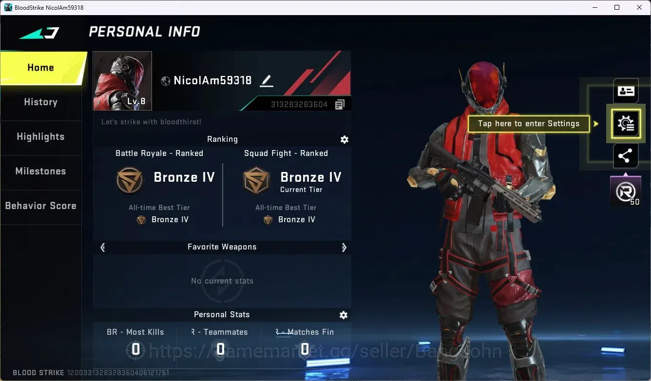 Blood Strike Accounts ASIA | AOT: KAG-6 | 1 BLEACH Striker | 2 ULTRA GUN image 1