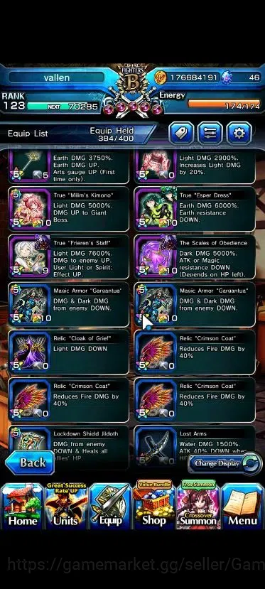Grand Summoners Accounts End-Game Global|Rank 123|20 Ascend+7 14