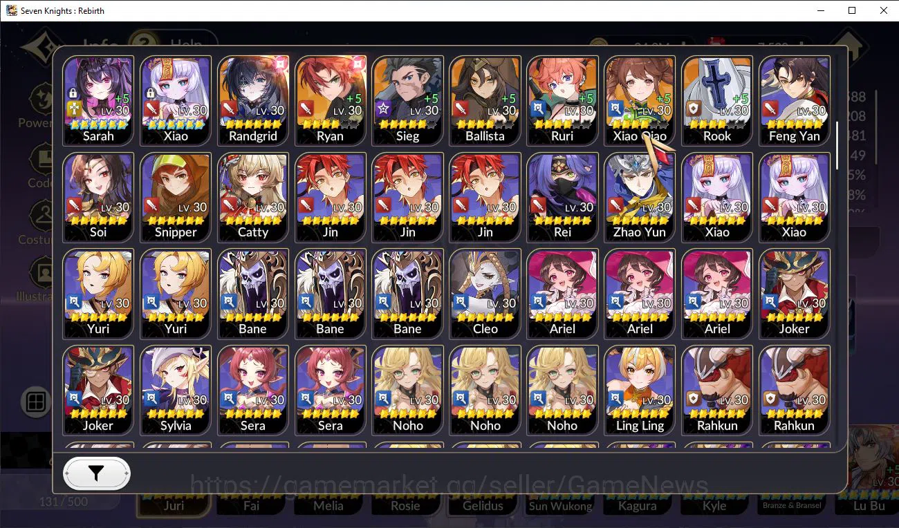 Seven Knights Re:Birth Accounts Global SEA|Full Ex-7k[JuriTC1,Fai,Melia,Rosie,Geli image 15