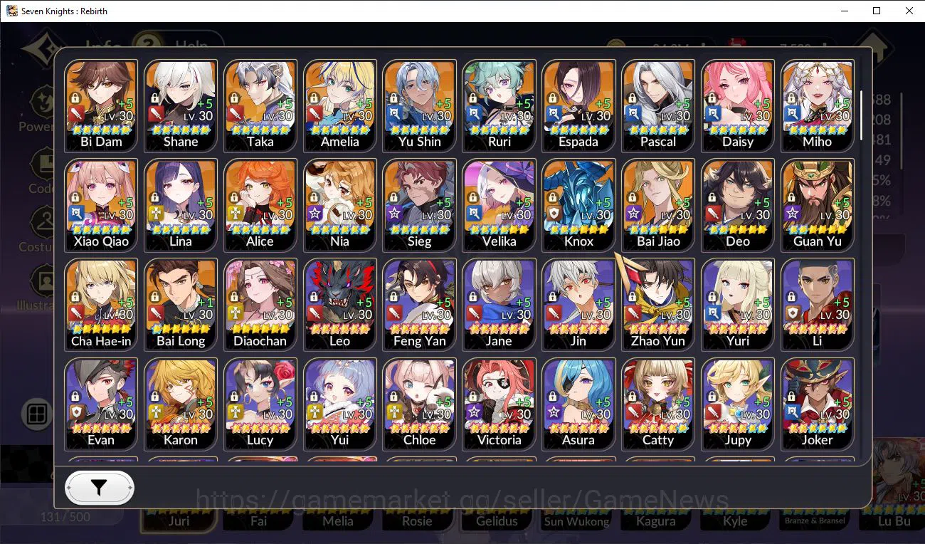 Seven Knights Re:Birth Accounts Global SEA|Full Ex-7k[JuriTC1,Fai,Melia,Rosie,Geli image 16