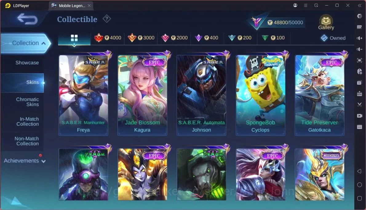 Mobile Legends: Bang Bang Accounts Global|Hero 132|Skin 230|Renowned|KOF Karina|CC Na image 10
