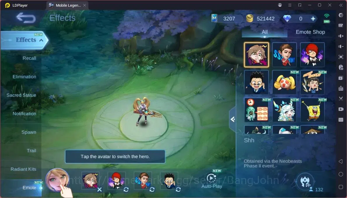 Mobile Legends: Bang Bang Accounts Global|Hero 132|Skin 230|Renowned|KOF Karina|CC Na image 6