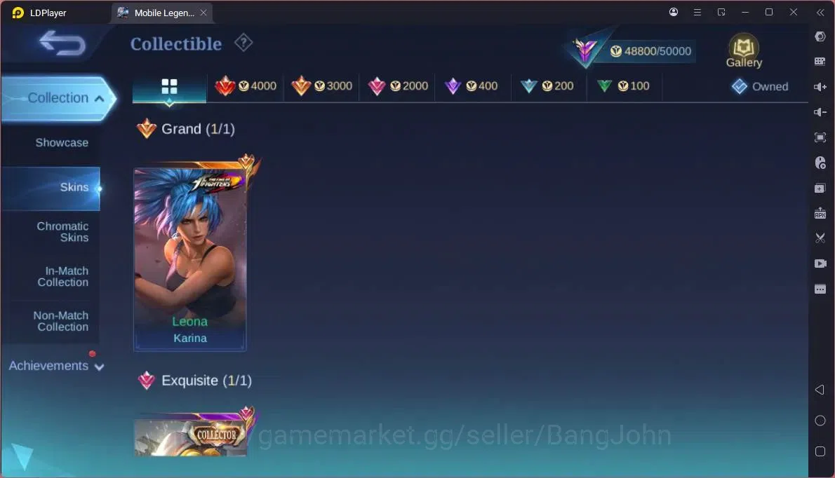 Mobile Legends: Bang Bang Accounts Global|Hero 132|Skin 230|Renowned|KOF Karina|CC Na image 7