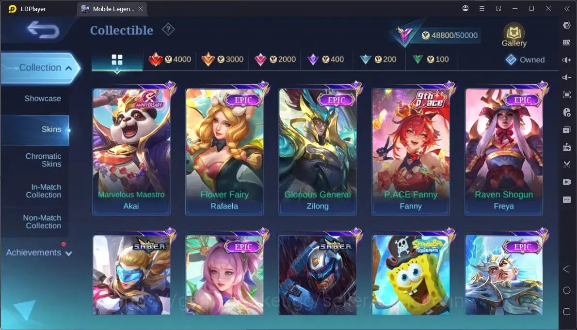 Mobile Legends: Bang Bang Accounts Global|Hero 132|Skin 230|Renowned|KOF Karina|CC Na image 9