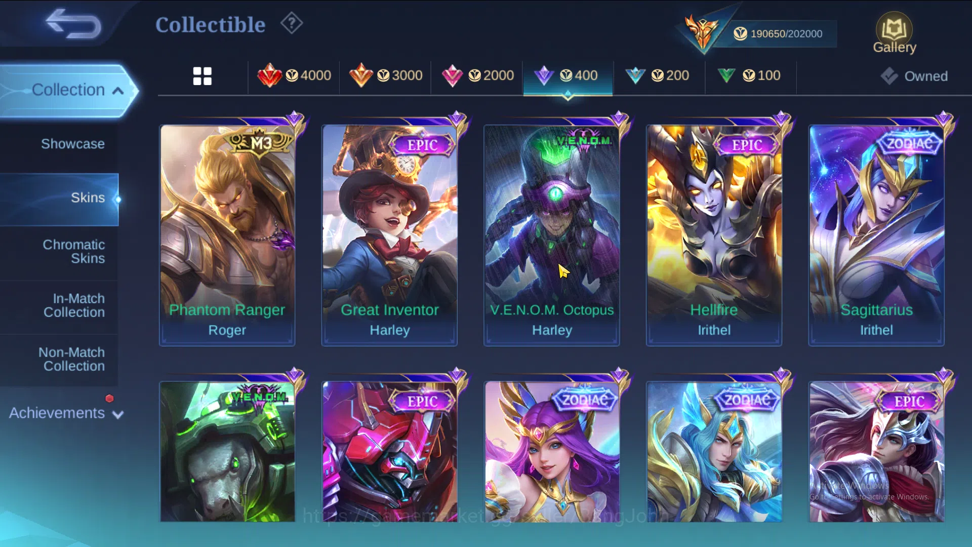 Mobile Legends: Bang Bang Accounts Hero 130 | Skin 509 |  Legend Miya | Legend Alucar image 13