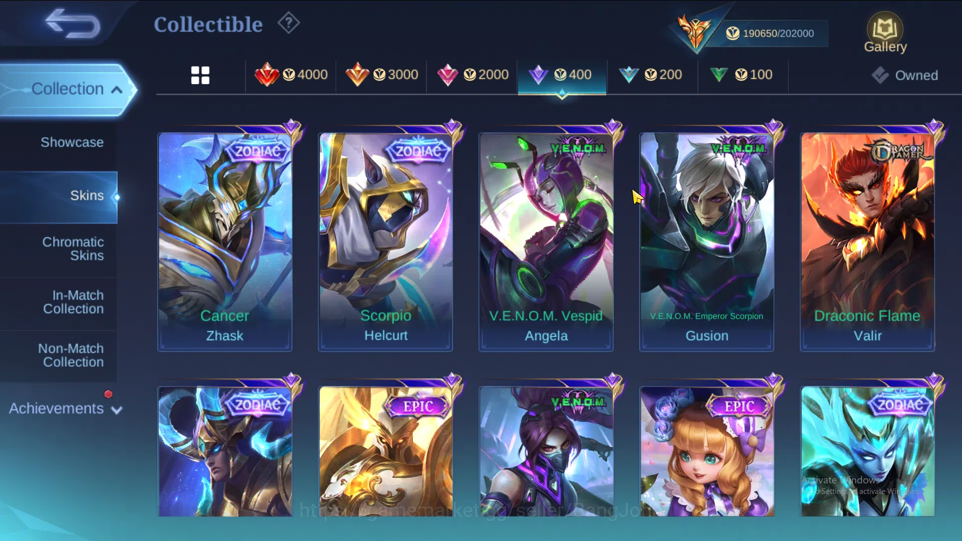 Mobile Legends: Bang Bang Accounts Hero 130 | Skin 509 |  Legend Miya | Legend Alucar image 14