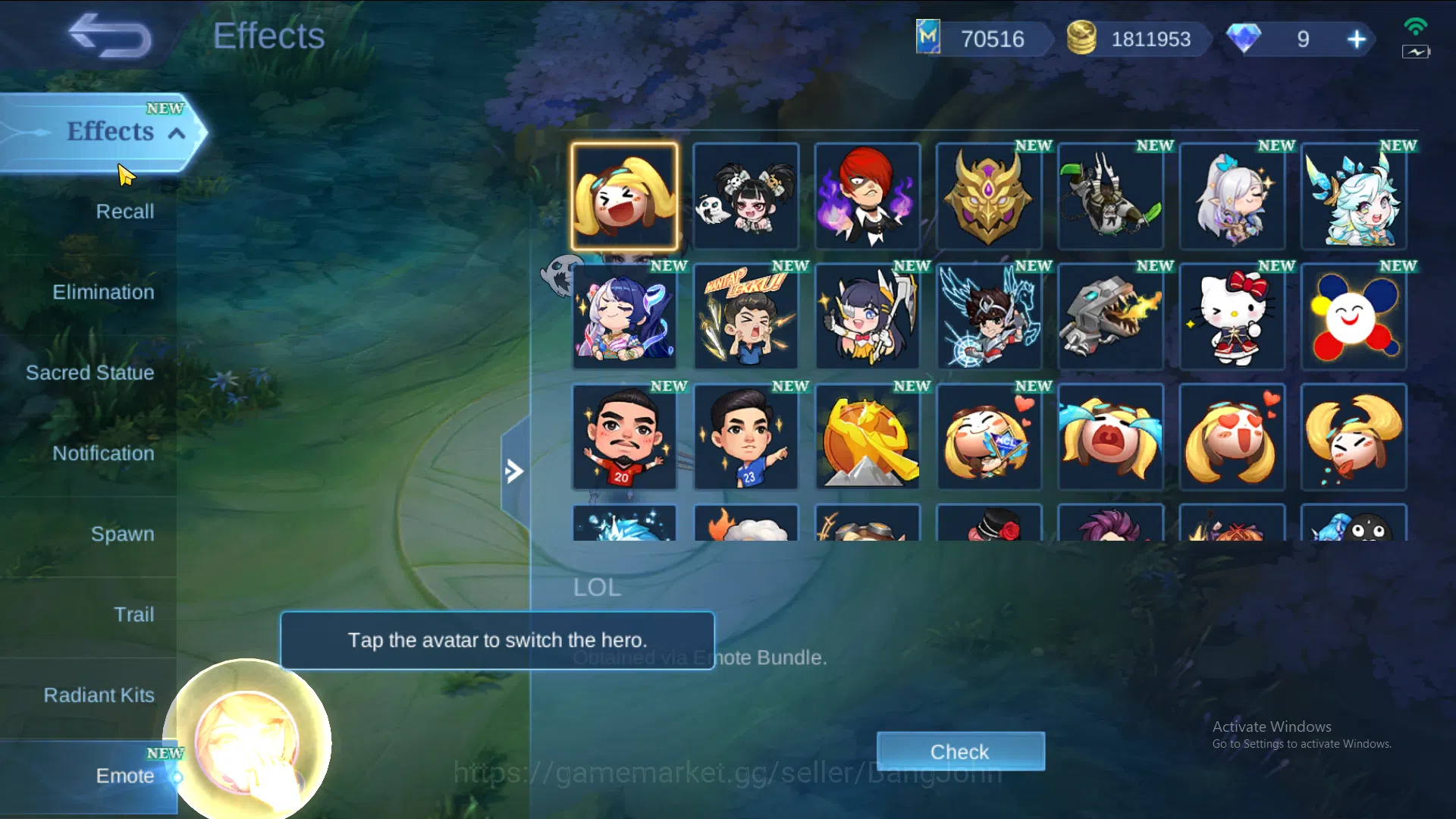 Mobile Legends: Bang Bang Accounts Hero 130 | Skin 509 |  Legend Miya | Legend Alucar image 5
