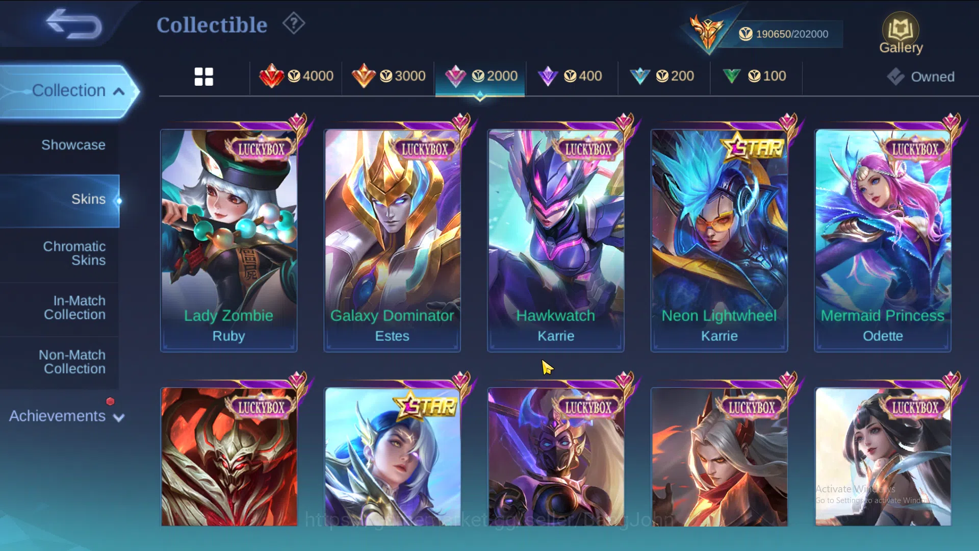 Mobile Legends: Bang Bang Accounts Hero 130 | Skin 509 |  Legend Miya | Legend Alucar image 9