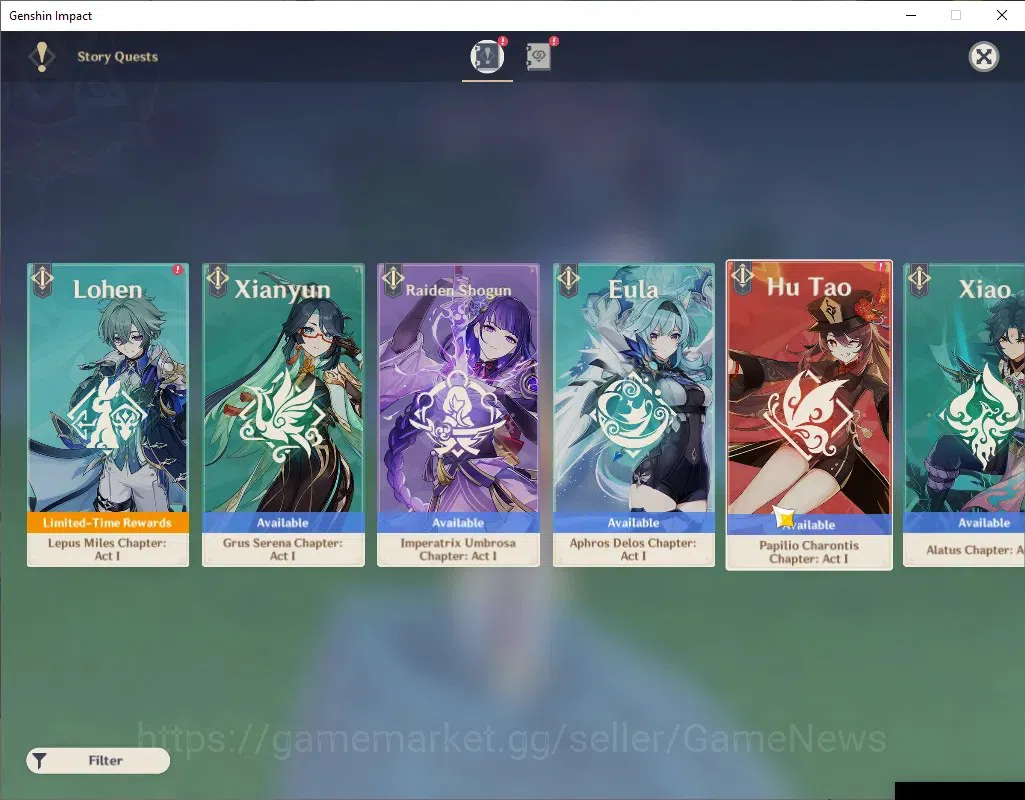 Genshin Impact Accounts ASIA|AR 55|Rate On|Skirk Team|3 Limited + 3 (*5Wea image 17