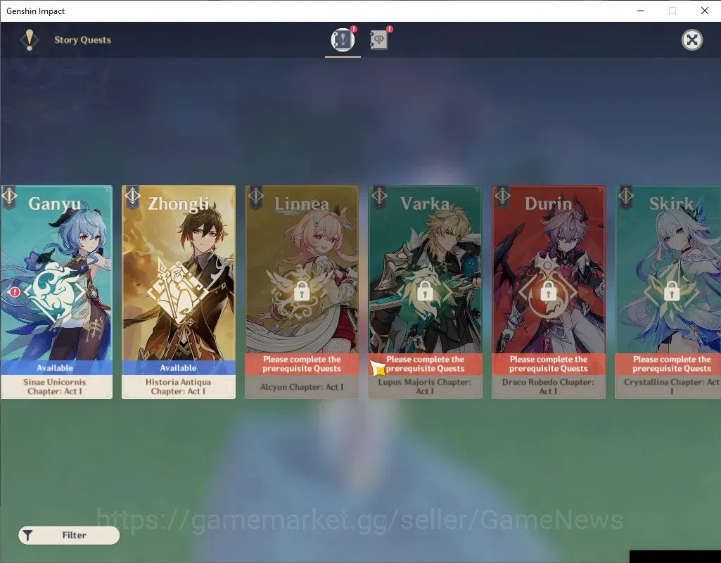 Genshin Impact Accounts ASIA|AR 55|Rate On|Skirk Team|3 Limited + 3 (*5Wea image 18