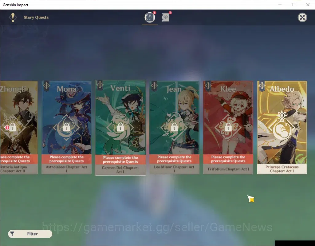 Genshin Impact Accounts ASIA|AR 55|Rate On|Skirk Team|3 Limited + 3 (*5Wea image 19