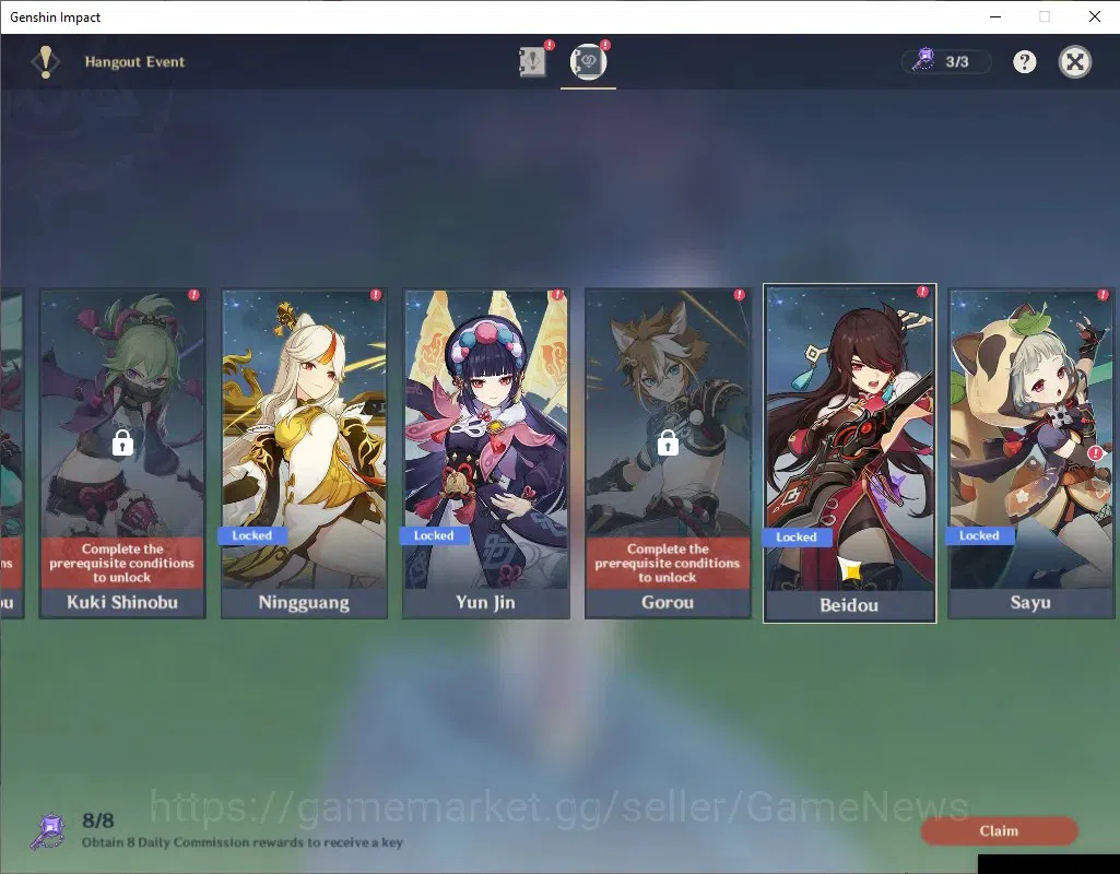 Genshin Impact Accounts ASIA|AR 55|Rate On|Skirk Team|3 Limited + 3 (*5Wea image 20