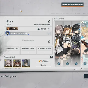 Girls' Frontline 2: Exilium Accounts GLOBAL | Lv 53 Mid Acc | 15 SSR Doll, OTs- Sign, Voymastina Sign | Log Email Take All