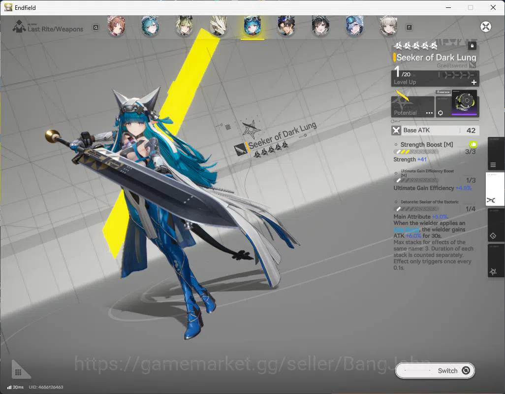 Arknights: Endfield Accounts ASIA | LVL 58 | levatain sign, gilberta sign, Yvon image 11