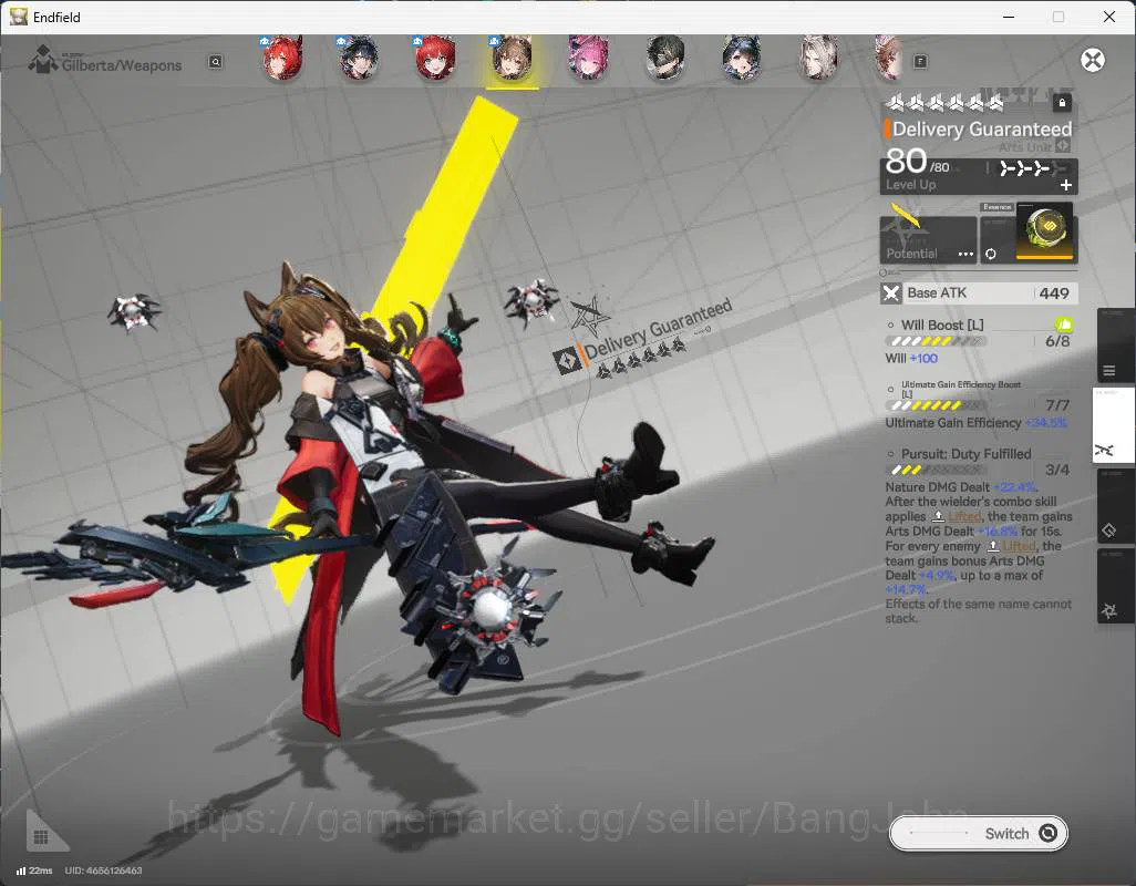 Arknights: Endfield Accounts ASIA | LVL 58 | levatain sign, gilberta sign, Yvon image 5