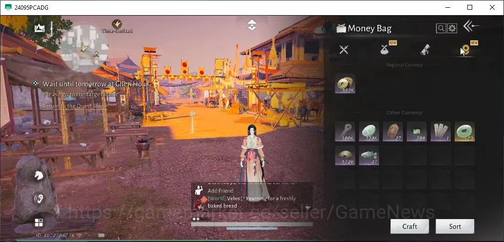 Where Winds Meet Accounts GLOBAL|Lv92|1Harmonic Core|GS 22K|Peaceful Life|An image 13