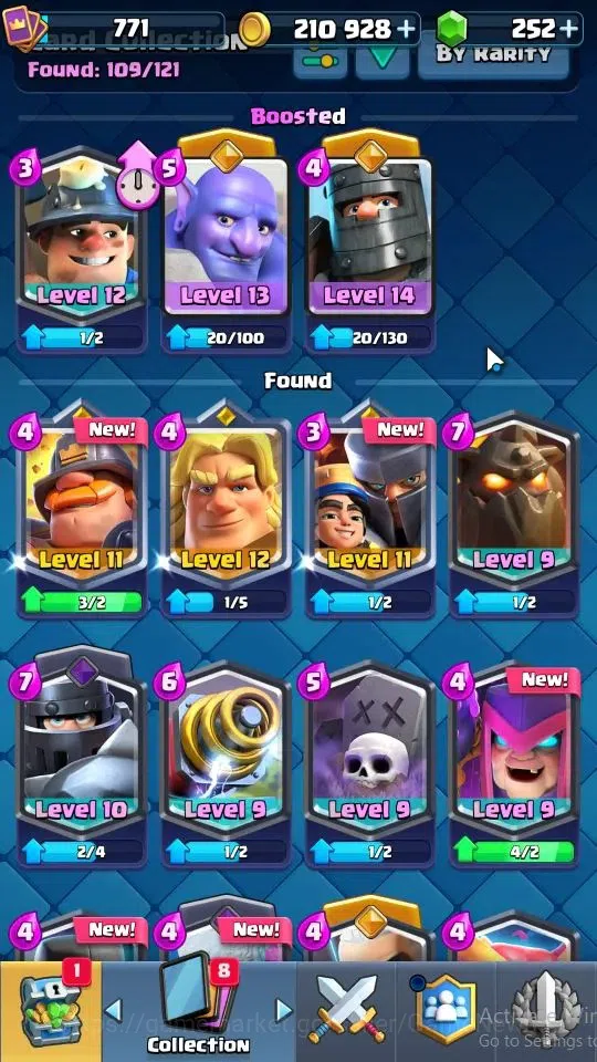 Clash Royale Accounts LV 771|Trophy 6582|KTL 12|Card 109/121|3 Hero 3 Ev image 11