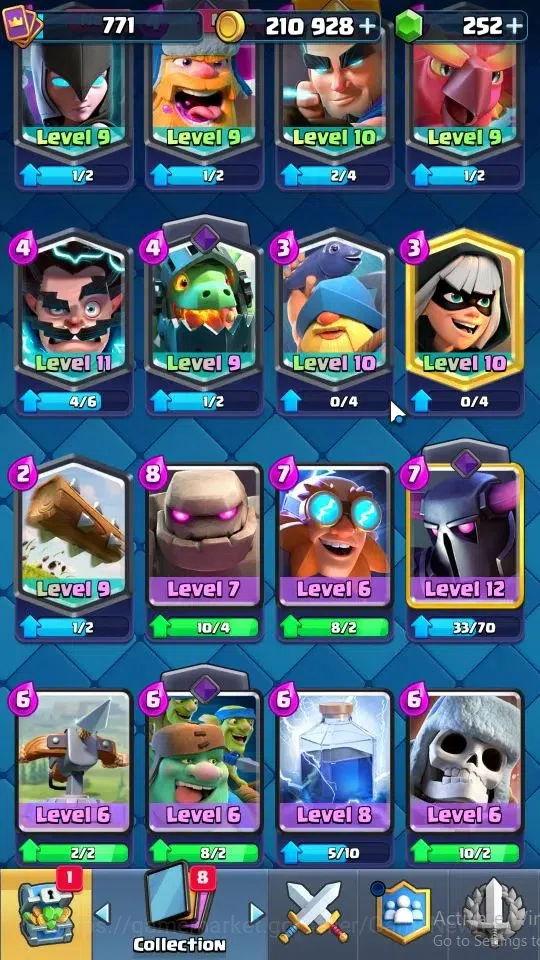 Clash Royale Accounts LV 771|Trophy 6582|KTL 12|Card 109/121|3 Hero 3 Ev image 12