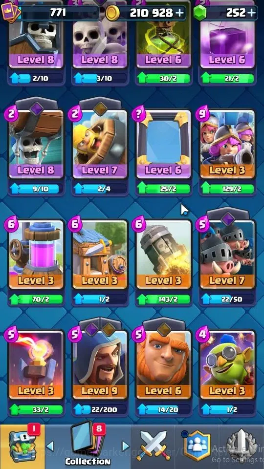 Clash Royale Accounts LV 771|Trophy 6582|KTL 12|Card 109/121|3 Hero 3 Ev image 14