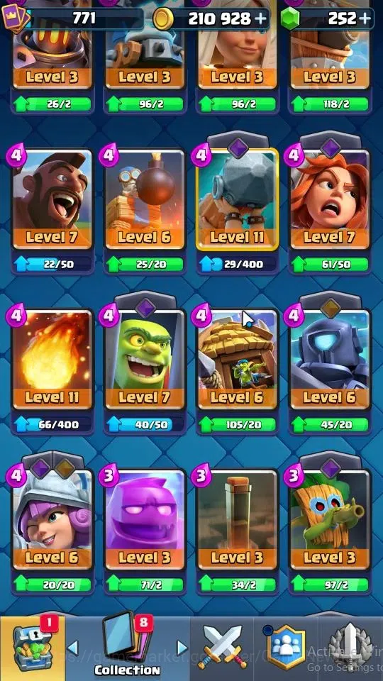 Clash Royale Accounts LV 771|Trophy 6582|KTL 12|Card 109/121|3 Hero 3 Ev image 15