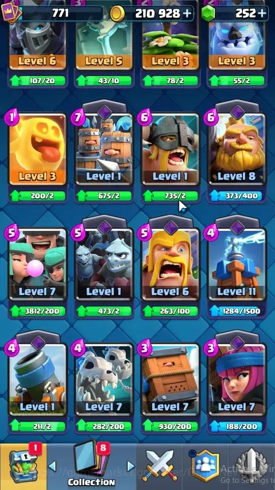 Clash Royale Accounts LV 771|Trophy 6582|KTL 12|Card 109/121|3 Hero 3 Ev image 16