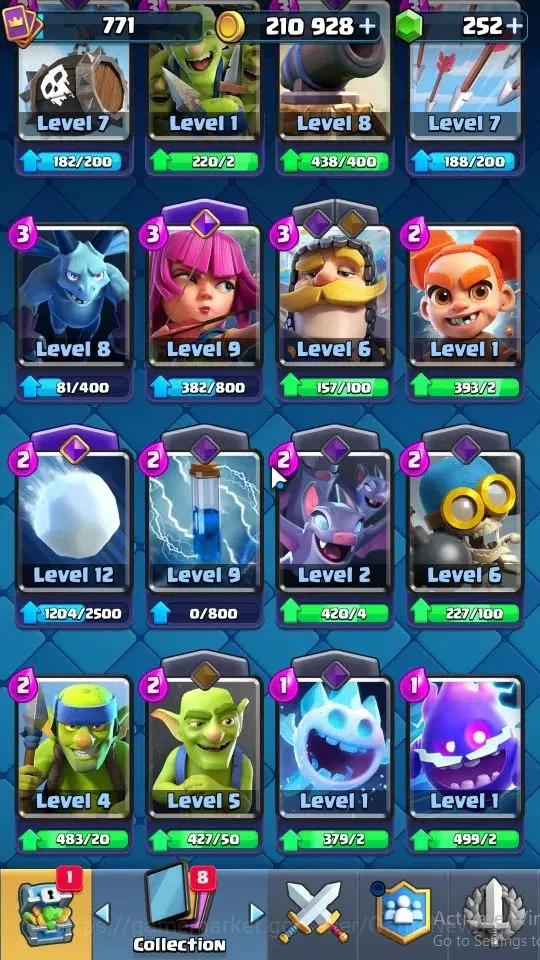 Clash Royale Accounts LV 771|Trophy 6582|KTL 12|Card 109/121|3 Hero 3 Ev image 17