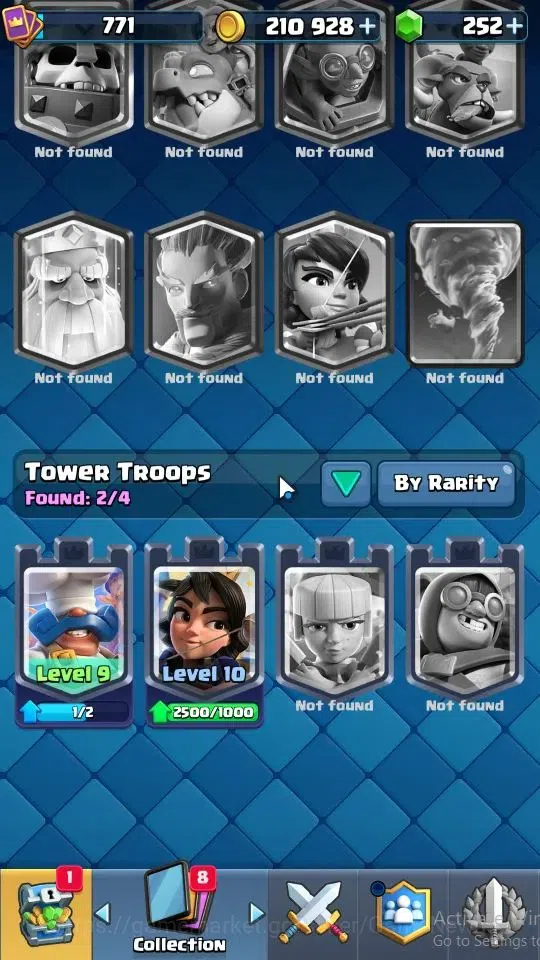 Clash Royale Accounts LV 771|Trophy 6582|KTL 12|Card 109/121|3 Hero 3 Ev image 19