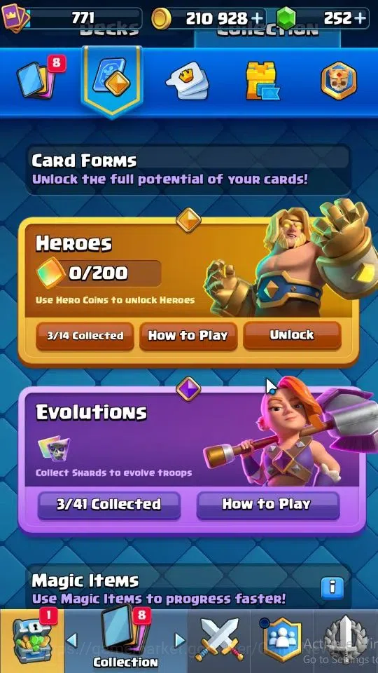 Clash Royale Accounts LV 771|Trophy 6582|KTL 12|Card 109/121|3 Hero 3 Ev image 5