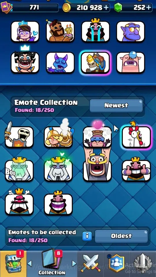 Clash Royale Accounts LV 771|Trophy 6582|KTL 12|Card 109/121|3 Hero 3 Ev image 8