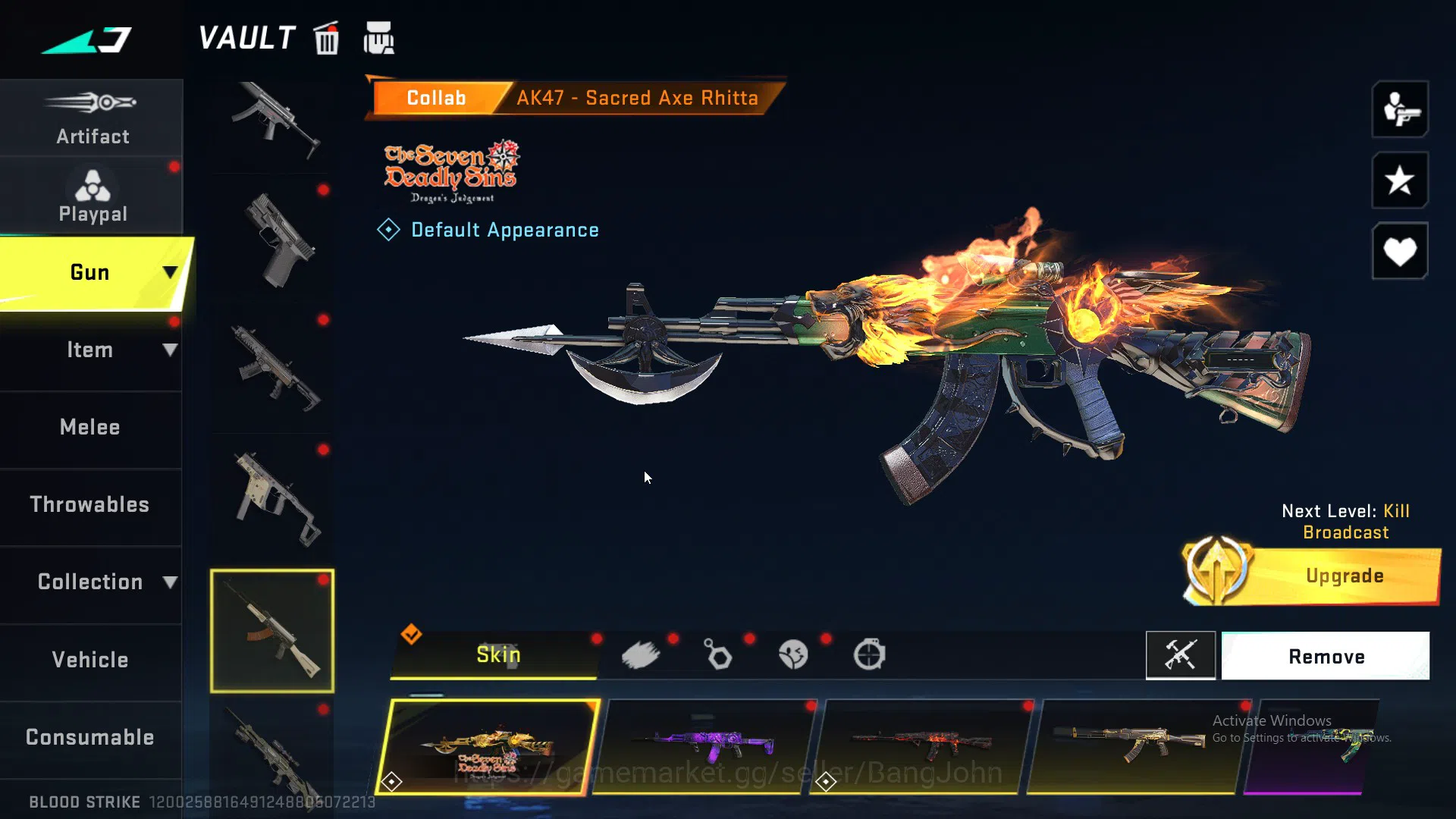 Blood Strike Accounts ASIA |LIMITED=AR97|COLLAB=AK47|ULTRA=SCAR MORE DET image 4