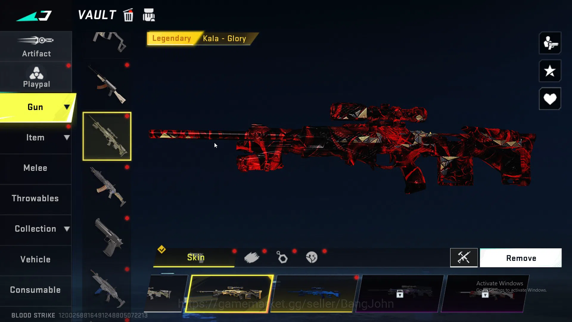 Blood Strike Accounts ASIA |LIMITED=AR97|COLLAB=AK47|ULTRA=SCAR MORE DET image 5