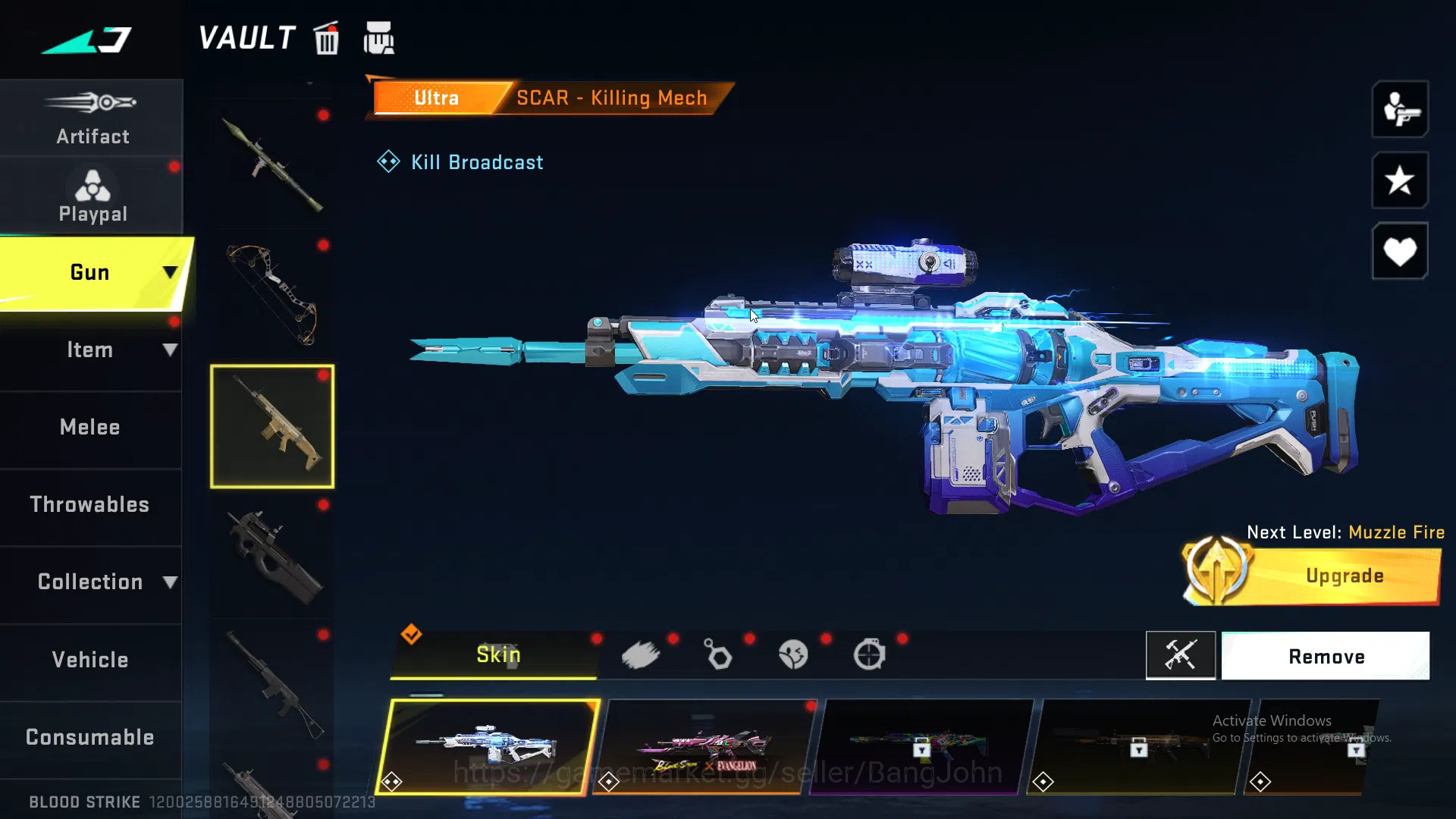 Blood Strike Accounts ASIA |LIMITED=AR97|COLLAB=AK47|ULTRA=SCAR MORE DET image 6